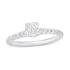 Thumbnail Image 1 of Previously Owned Diamond Engagement Ring 7/8 ct tw Cushion/Round 14K White Gold