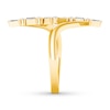 Thumbnail Image 3 of Previously Owned Diamond Ring 1/3 ct tw Round/Baguette 10K Yellow Gold