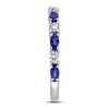 Thumbnail Image 3 of Previously Owned Vera Wang WISH Sapphire Band 1/4 ct tw Diamonds 14K White Gold