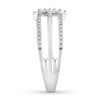 Thumbnail Image 2 of Previously Owned Diamond Ring 1/3 carat tw Baguette/Round 10K White Gold/Rhodium