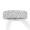 Thumbnail Image 2 of Previously Owned Diamond Ring 3/8 carat tw Round/Baguette/Princess 14K White Gold