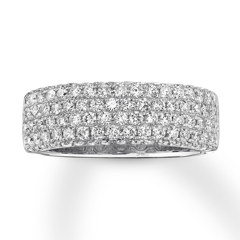 Main Image 2 of Previously Owned Diamond Ring 3/8 carat tw Round/Baguette/Princess 14K White Gold