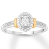 Thumbnail Image 1 of Previously Owned Diamond Promise Ring 1/6 carat tw Round 10K Two-Tone Gold