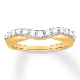 Previously Owned Diamond Contour Ring 1/2 carat tw Round 14K Yellow Gold