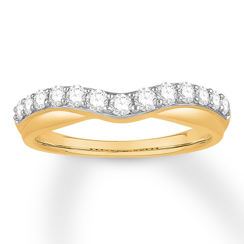 Main Image 1 of Previously Owned Diamond Contour Ring 1/2 carat tw Round 14K Yellow Gold