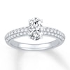Thumbnail Image 3 of Previously Owned Colorless Diamond Ring Setting 1/2 ct tw Round 14K White Gold