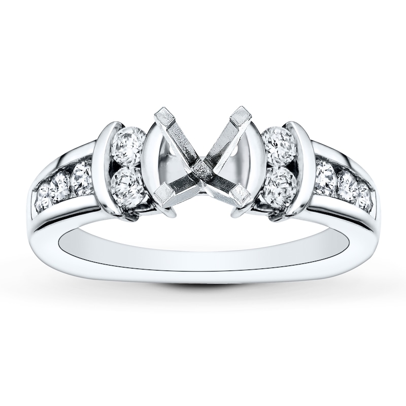 Main Image 1 of Previously Owned Hearts Desire Setting 1/2 ct tw Diamonds 18K White Gold