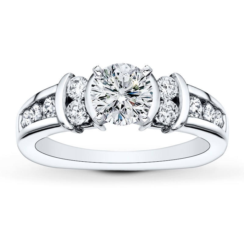 Main Image 3 of Previously Owned Hearts Desire Setting 1/2 ct tw Diamonds 18K White Gold