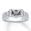 Thumbnail Image 1 of Previously Owned Diamond Ring Setting 1 carat tw Round 18K White Gold