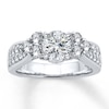 Thumbnail Image 3 of Previously Owned Diamond Ring Setting 1 carat tw Round 18K White Gold