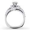 Thumbnail Image 2 of Previously Owned Diamond Ring Setting 1-3/8 ct tw Round 18K White Gold