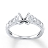 Thumbnail Image 1 of Previously Owned Diamond Engagement Ring Setting 5/8 ct tw Round 18K White Gold