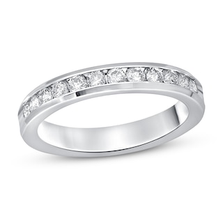 Previously Owned Diamond Anniversary Band 1/2 ct tw Round-cut 14K White Gold