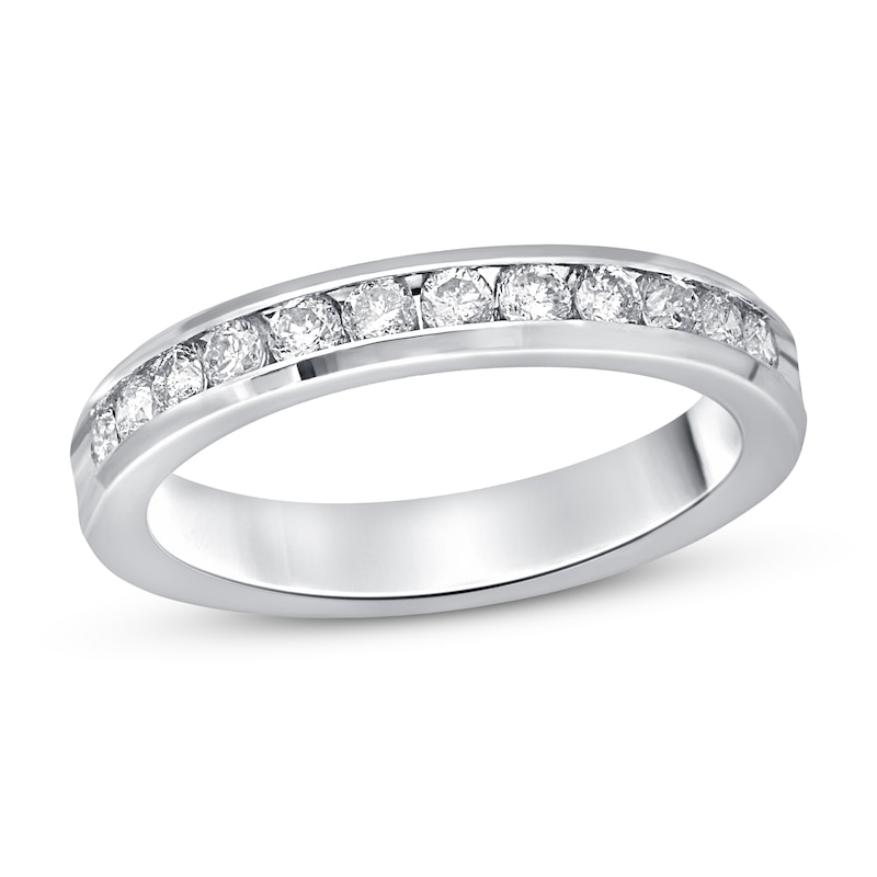 Main Image 1 of Previously Owned Diamond Anniversary Band 1/2 ct tw Round-cut 14K White Gold