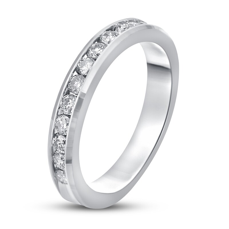 Main Image 2 of Previously Owned Diamond Anniversary Band 1/2 ct tw Round-cut 14K White Gold
