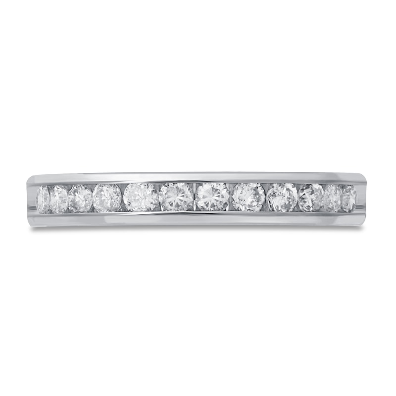 Main Image 3 of Previously Owned Diamond Anniversary Band 1/2 ct tw Round-cut 14K White Gold