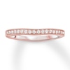 Thumbnail Image 1 of Previously Owned Diamond Wedding Band 1/6 carat tw Round 14K Rose Gold