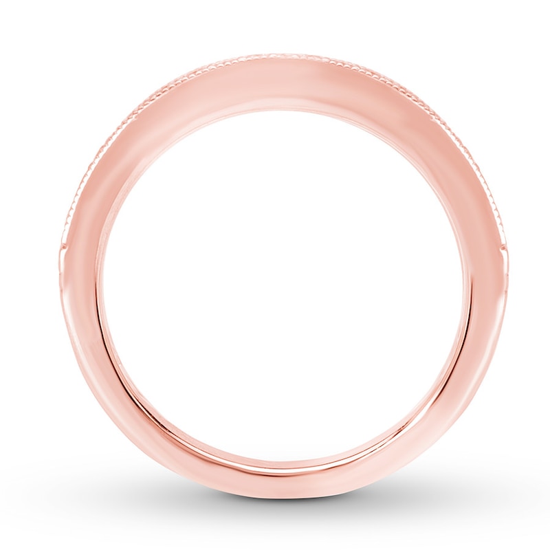 Main Image 2 of Previously Owned Diamond Wedding Band 1/6 carat tw Round 14K Rose Gold