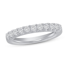 Previously Owned Diamond Anniversary Ring 1/2 ct tw Round 14K White Gold