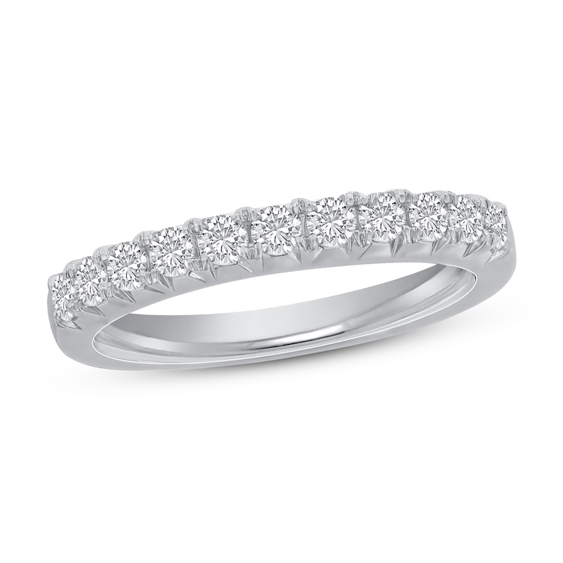 Main Image 1 of Previously Owned Diamond Anniversary Ring 1/2 ct tw Round 14K White Gold