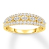 Thumbnail Image 1 of Previously Owned Diamond Anniversary Ring 1/2 ct tw Marquise/Round 14K Gold