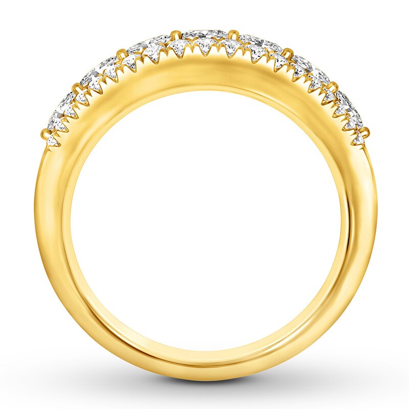 Main Image 2 of Previously Owned Diamond Anniversary Ring 1/2 ct tw Marquise/Round 14K Gold