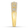 Thumbnail Image 3 of Previously Owned Diamond Anniversary Ring 1/2 ct tw Marquise/Round 14K Gold