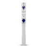 Thumbnail Image 3 of Previously Owned Vera Wang WISH Diamond & Sapphire Band 1/4 ct tw 14K White Gold