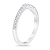 Thumbnail Image 2 of Previously Owned Royal Asscher Stephanie Diamond Wedding Band 1/4 ct tw Round 14K White Gold