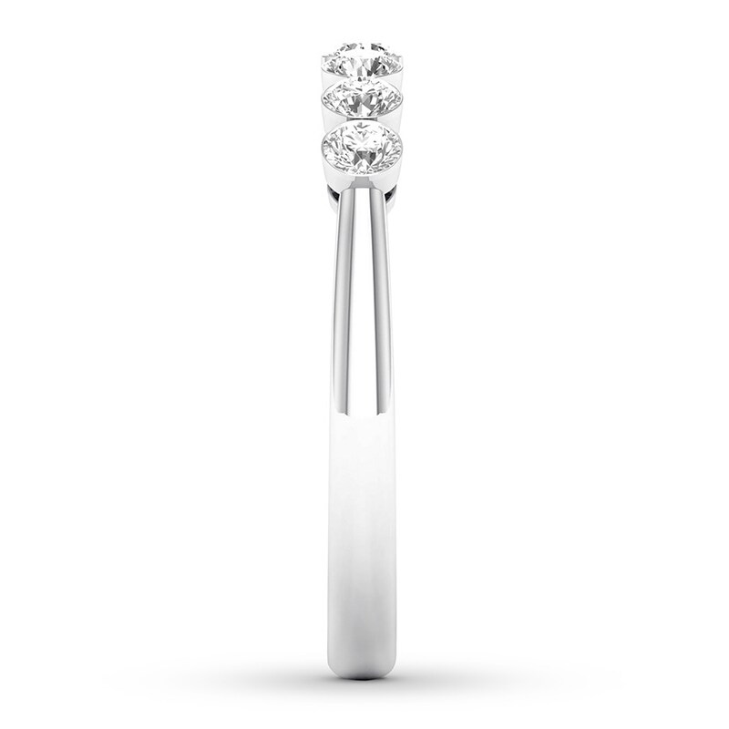 Main Image 3 of Previously Owned Diamond Anniversary Band 1/2 ct tw Round 14K White Gold