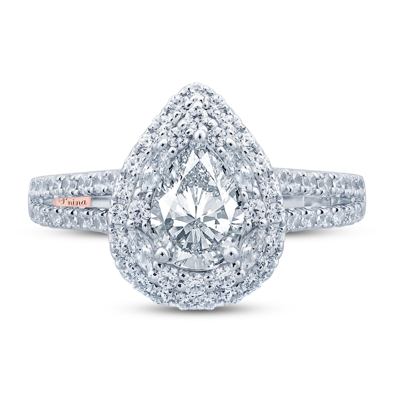Main Image 3 of Previously Owned Pnina Tornai Can't Stop Loving You Diamond Engagement Ring 1-5/8 ct tw Pear-shaped/Marquise/Round 14K White Gold
