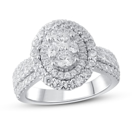 Previously Owned Diamond Engagement Ring 1-3/4 ct tw Round 14K White Gold