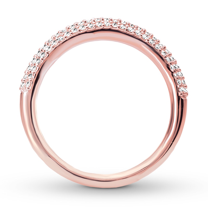 Main Image 2 of Previously Owned Diamond Anniversary Ring 1/4 carat tw Round 14K Rose Gold