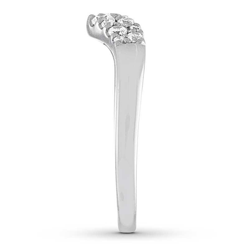 Main Image 2 of Previously Owned Diamond Contour Ring 1/3 carat tw Round 14K White Gold