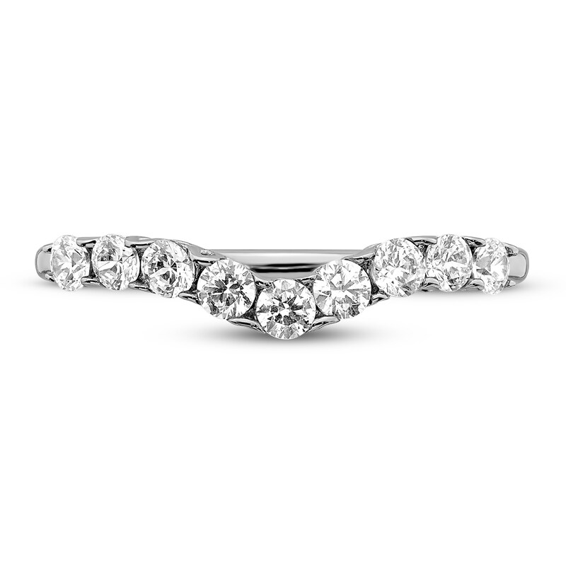 Main Image 2 of Previously Owned Hearts Desire Diamond Contour Ring 1/2 ct tw Round 18K White Gold