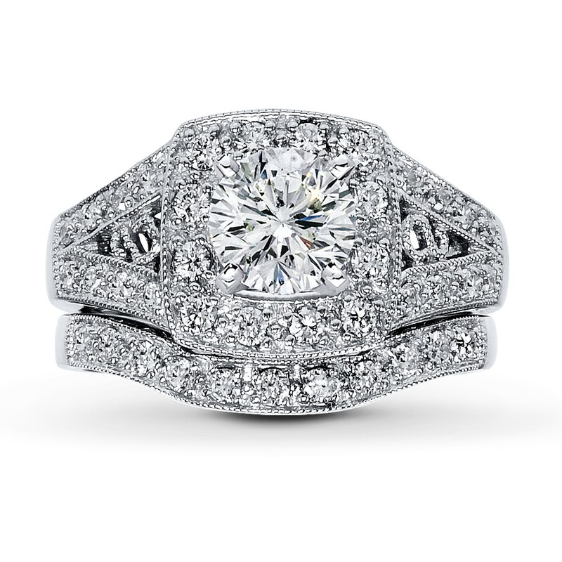 Main Image 3 of Previously Owned Diamond Bridal Setting 1/2 cttw 14K White Gold