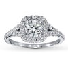 Thumbnail Image 3 of Previously Owned Diamond Ring Setting 1/3 ct tw Round-cut Platinum