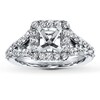 Thumbnail Image 1 of Previously Owned Diamond Ring Setting 3/4 ct tw Round-cut 18K White Gold