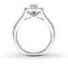 Thumbnail Image 2 of Previously Owned Diamond Ring Setting 3/4 ct tw Round-cut 18K White Gold