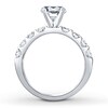 Thumbnail Image 2 of Previously Owned Colorless Diamond Ring Setting 1 carat tw 14K White Gold
