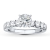 Thumbnail Image 3 of Previously Owned Colorless Diamond Ring Setting 1 carat tw 14K White Gold