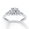 Thumbnail Image 3 of Previously Owned Diamond Ring Setting 1/8 ct tw Round 18K White Gold