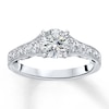 Thumbnail Image 3 of Previously Owned Diamond Engagement Ring Setting 1/2 ct tw Round 14K Gold