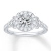 Thumbnail Image 2 of Previously Owned Diamond Engagement Ring Setting 1/2 ct tw Round 14K White Gold
