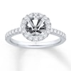 Thumbnail Image 1 of Previously Owned Diamond Ring Setting 1/2 ct tw Round 14K White Gold