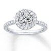 Thumbnail Image 2 of Previously Owned Diamond Ring Setting 1/2 ct tw Round 14K White Gold