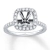 Thumbnail Image 1 of Previously Owned Diamond Ring Setting 5/8 ct tw Round 14K White Gold