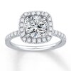 Thumbnail Image 2 of Previously Owned Diamond Ring Setting 5/8 ct tw Round 14K White Gold