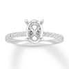 Thumbnail Image 1 of Previously Owned Diamond Engagement Ring Setting 1/4 ct tw Round 14K White Gold