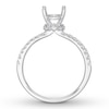 Thumbnail Image 2 of Previously Owned Diamond Engagement Ring Setting 1/4 ct tw Round 14K White Gold